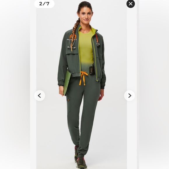 Figs Zamora 2.0 Joggers Neon Red, Moss - Picture 1 of 10